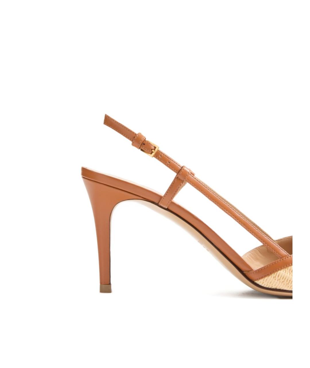 VALENTINO Бежевые текстильные туфли, фото 5