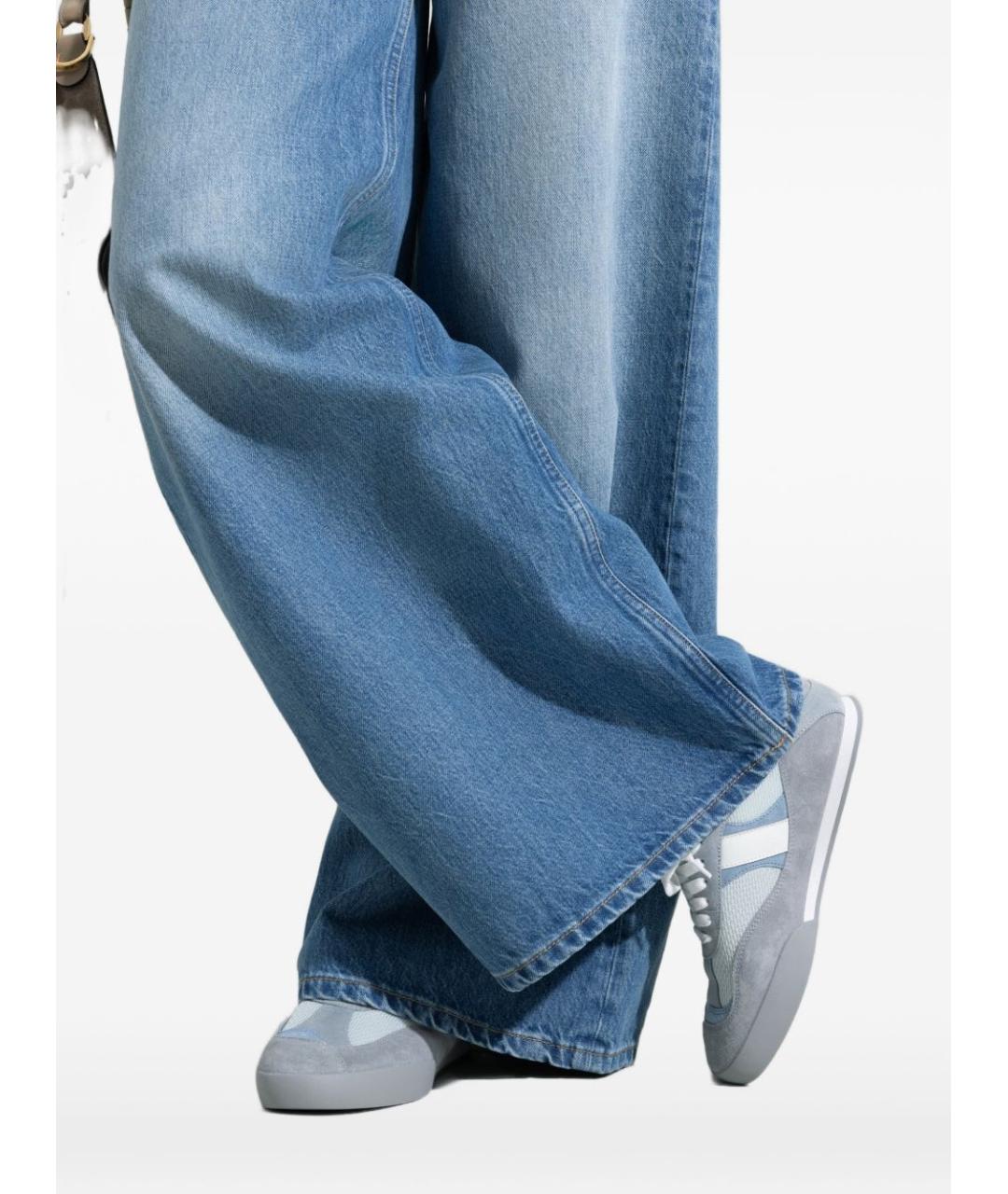 CHLOE Голубые кожаные кроссовки, фото 4