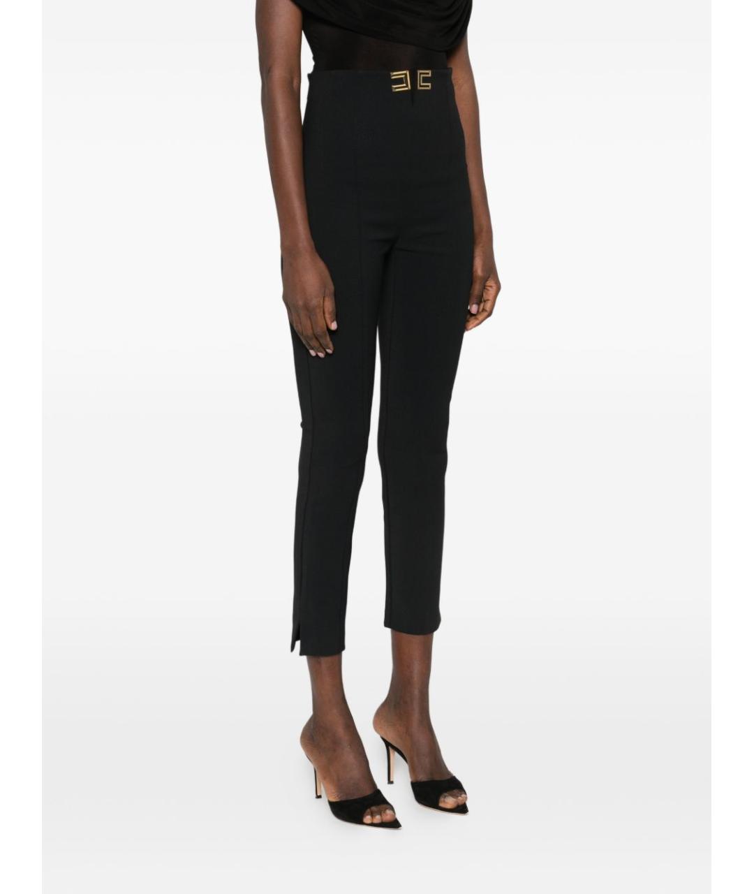 ELISABETTA FRANCHI Черные брюки узкие, фото 2