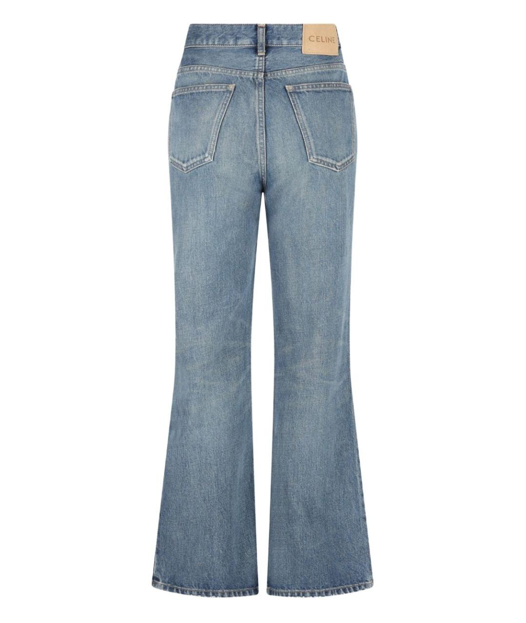 CELINE Синие прямые джинсы, фото 4