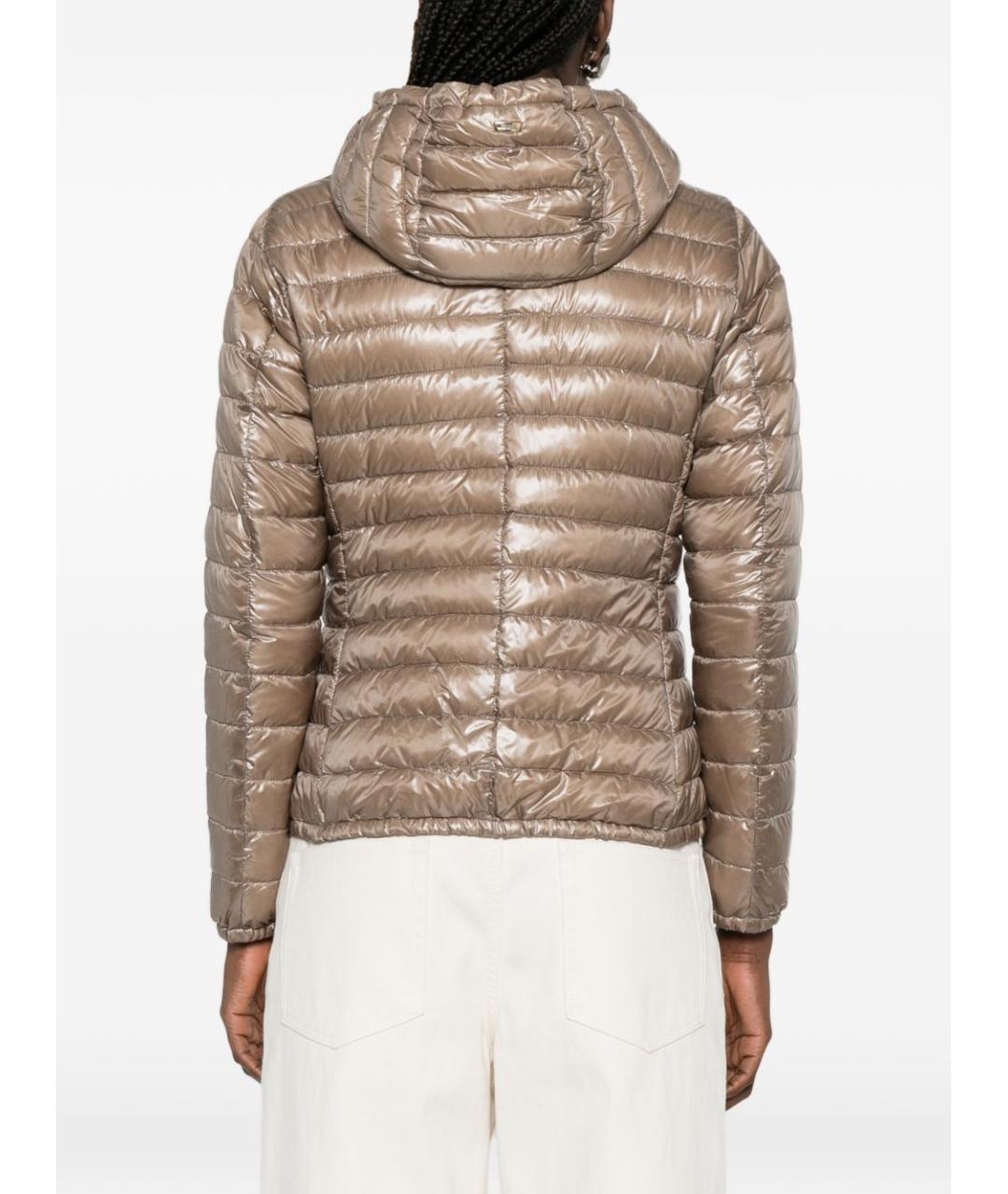 HERNO Серый полиамидовый пуховик, фото 3