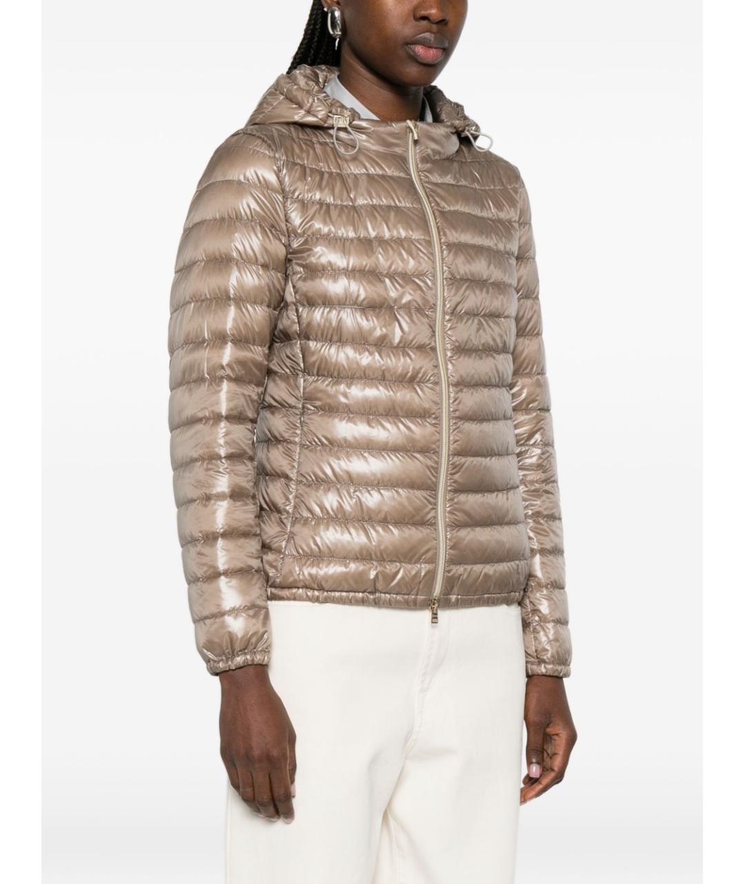 HERNO Серый полиамидовый пуховик, фото 4