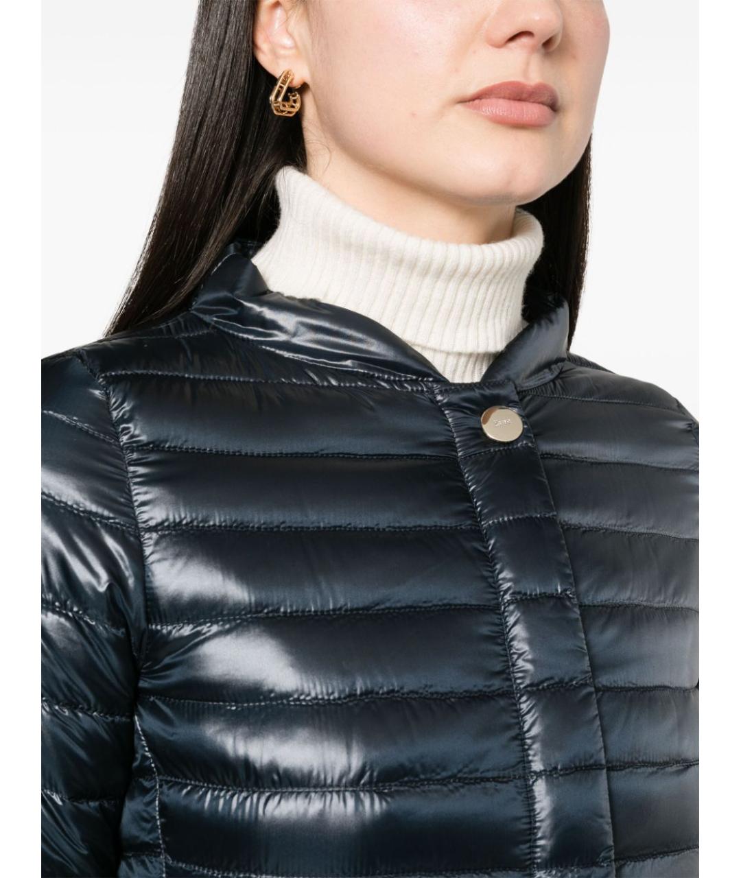 HERNO Синий полиамидовый пуховик, фото 2