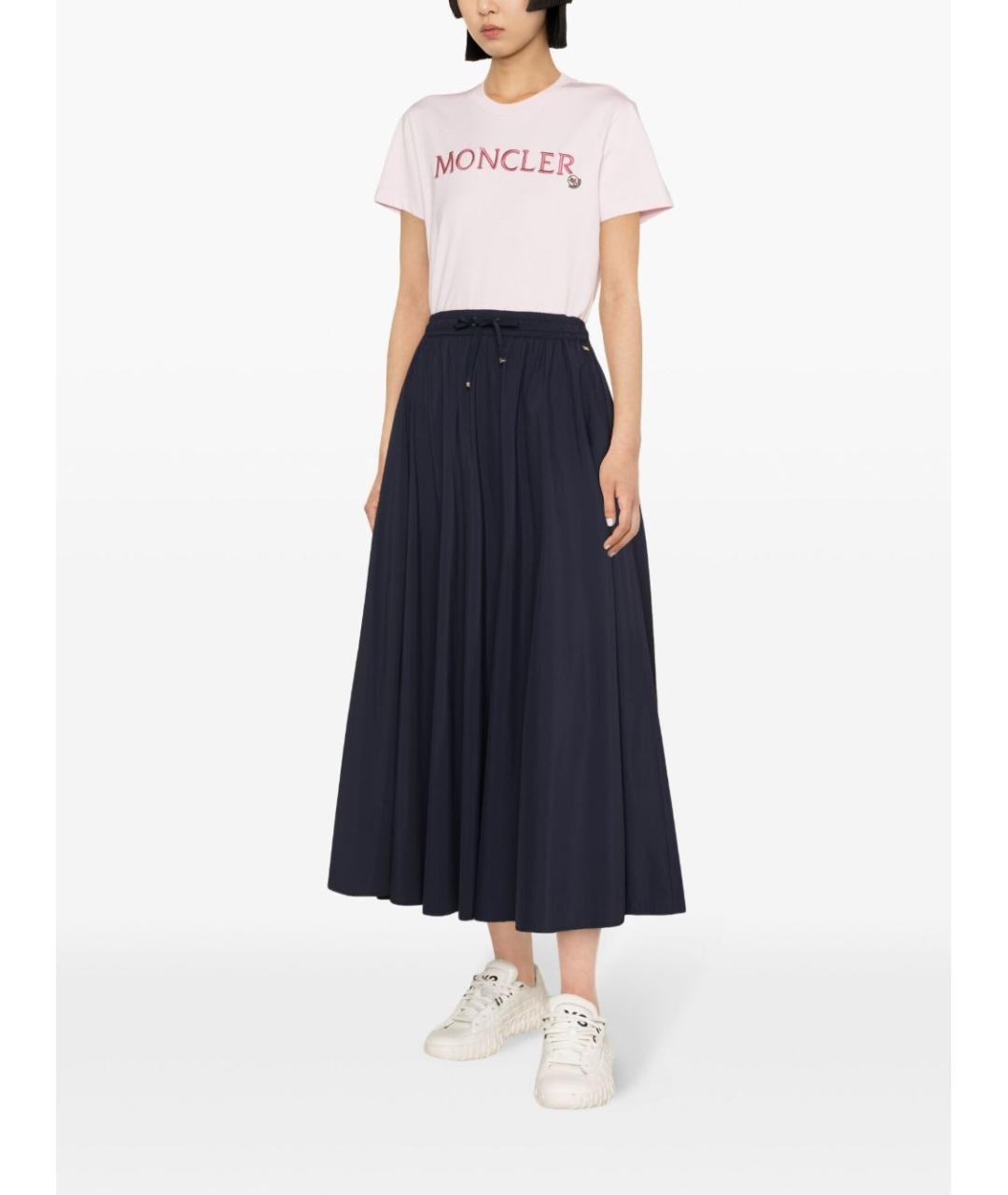 HERNO Синяя полиэстеровая юбка миди, фото 2