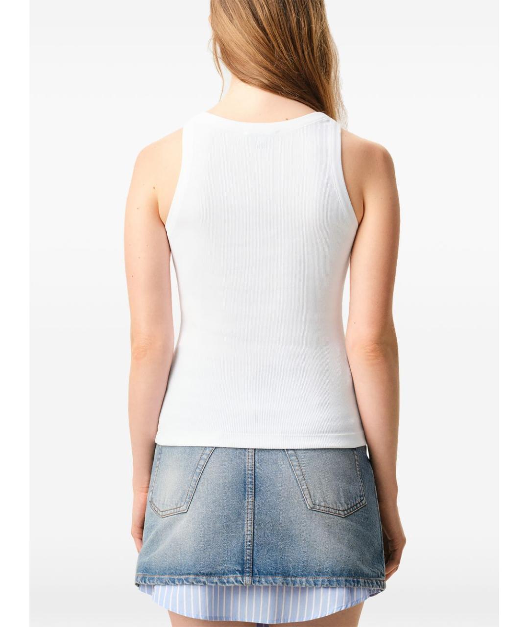 Ami Paris Белая хлопковая майка, фото 5