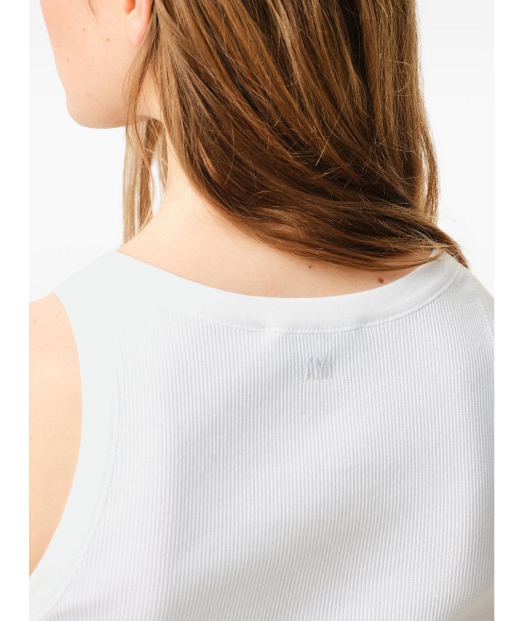 Ami Paris Белая хлопковая майка, фото 4