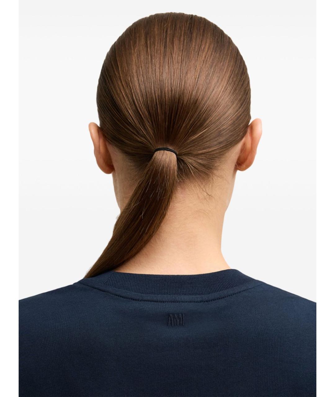 Ami Paris Синяя хлопковая футболка, фото 7