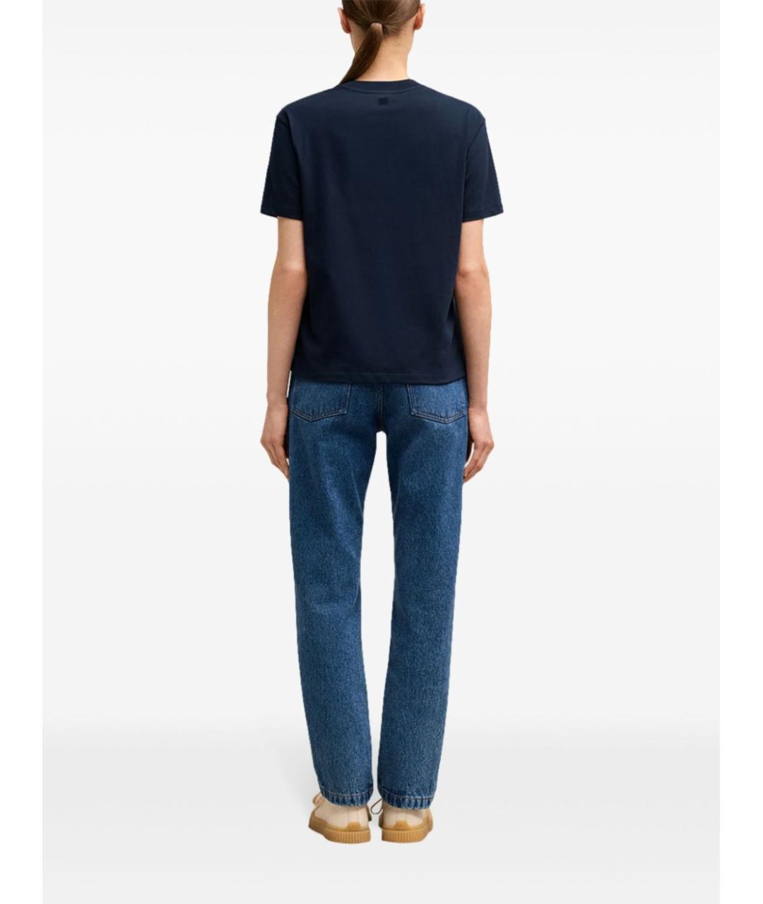 Ami Paris Синяя хлопковая футболка, фото 2