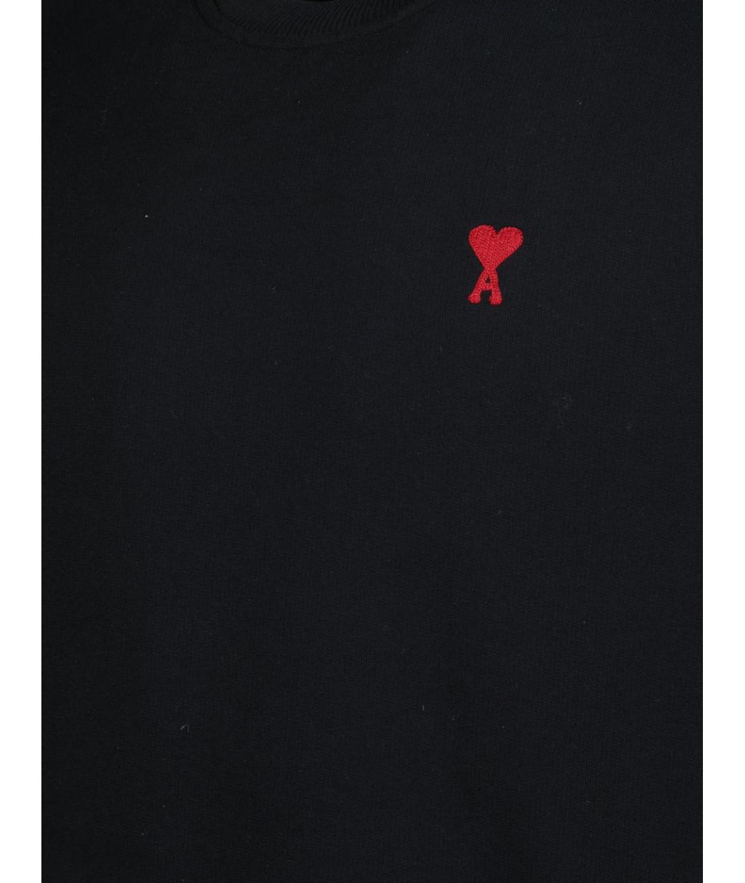 Ami Paris Черный хлопковый джемпер / свитер, фото 2