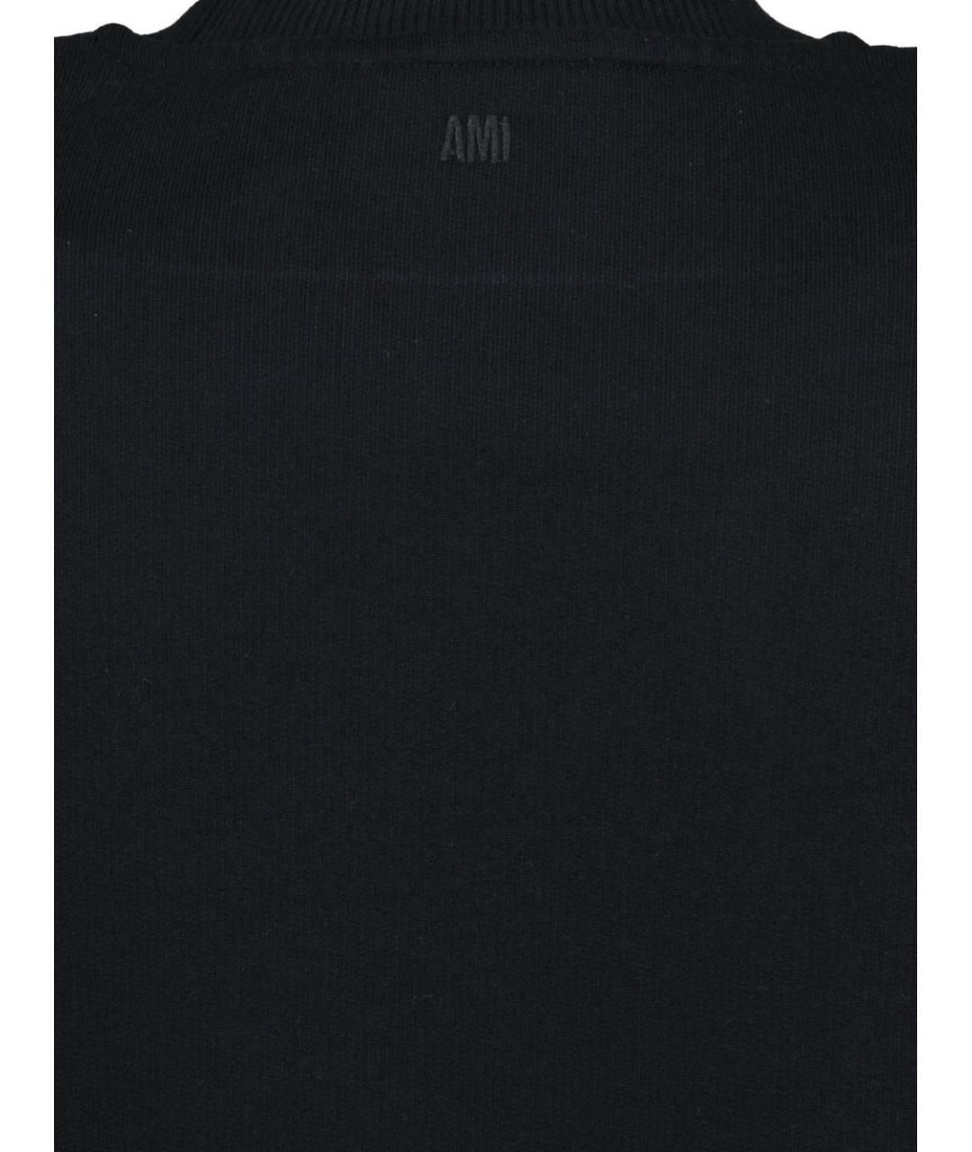 Ami Paris Черный хлопковый джемпер / свитер, фото 3