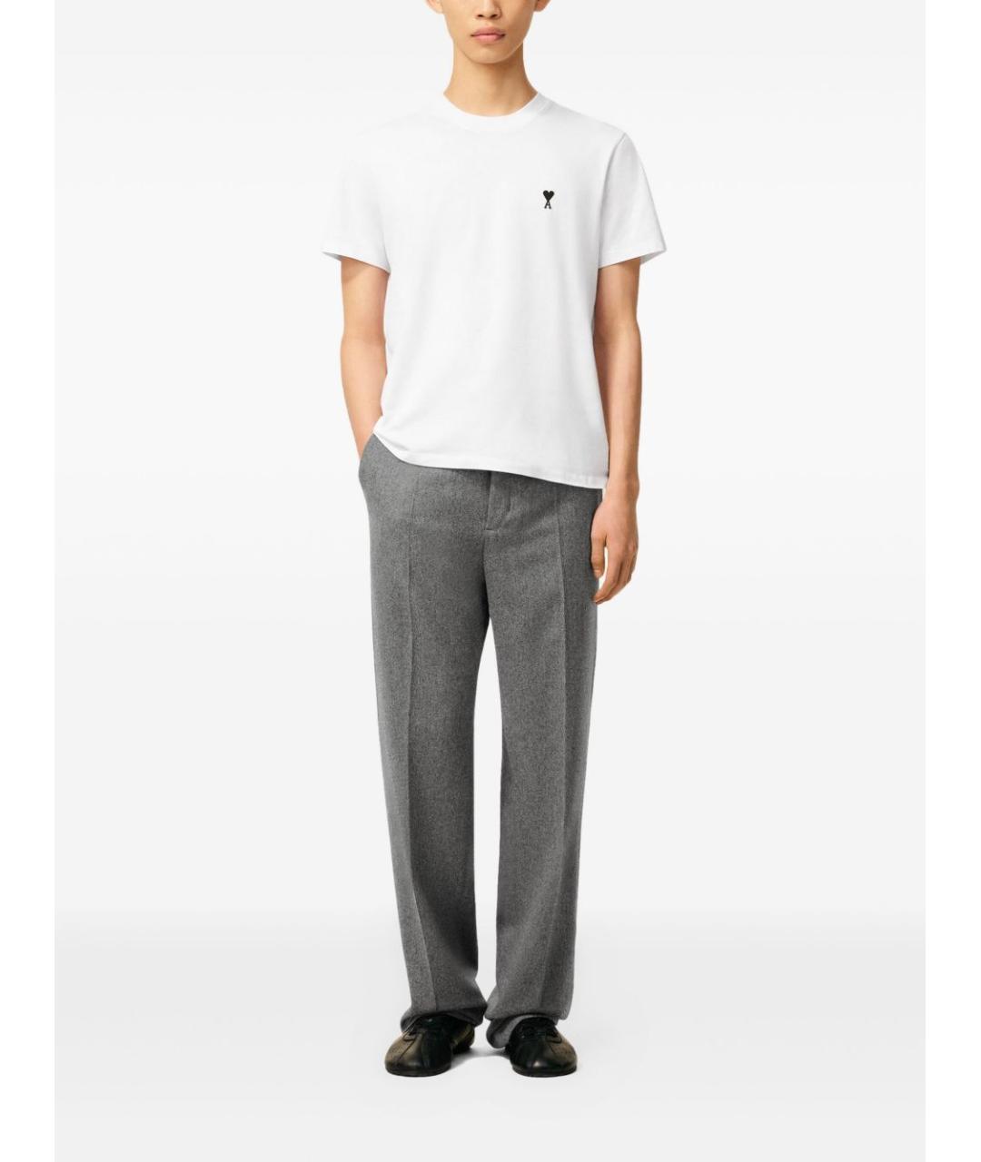 Ami Paris Белая хлопковая футболка, фото 4