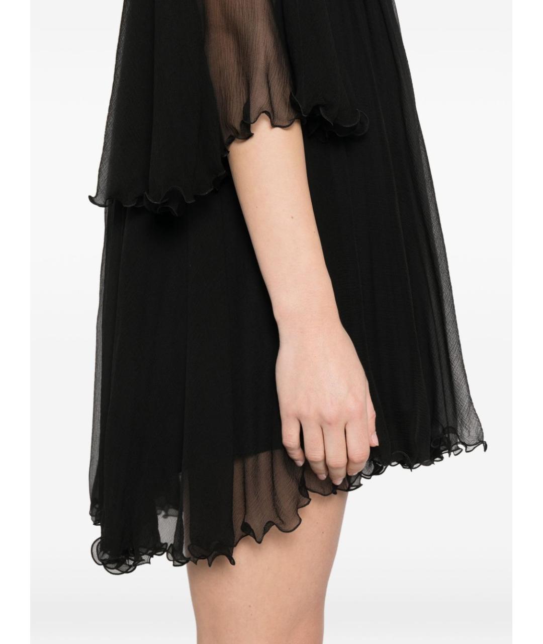 CHLOE Черное шелковое платье, фото 2
