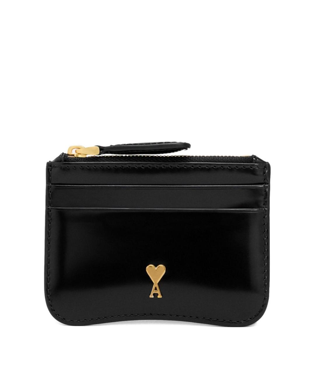 Ami Paris Черный кожаный кошелек, фото 1
