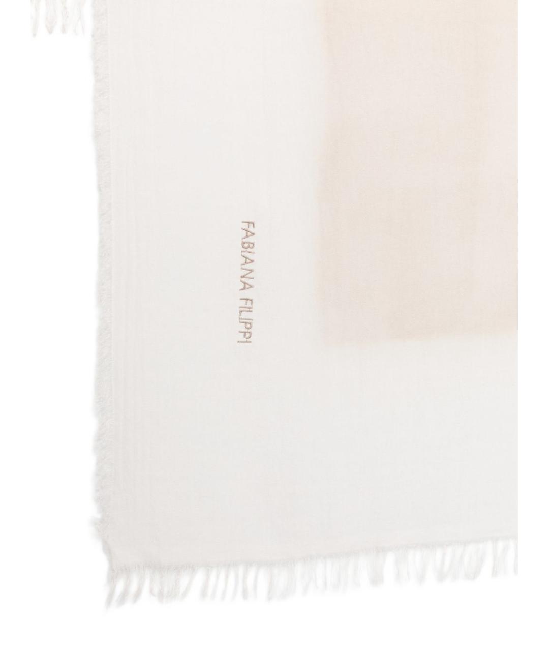 FABIANA FILIPPI Бежевый шелковый платок, фото 3