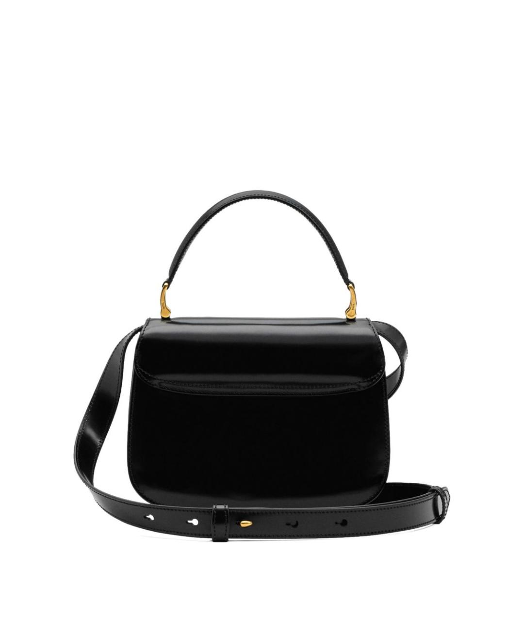 Ami Paris Черная кожаная сумка через плечо, фото 4