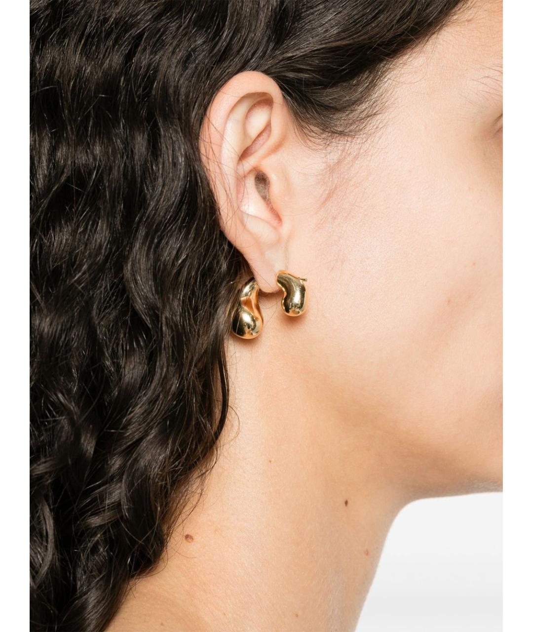 BOTTEGA VENETA Золотые серебряные серьги, фото 2