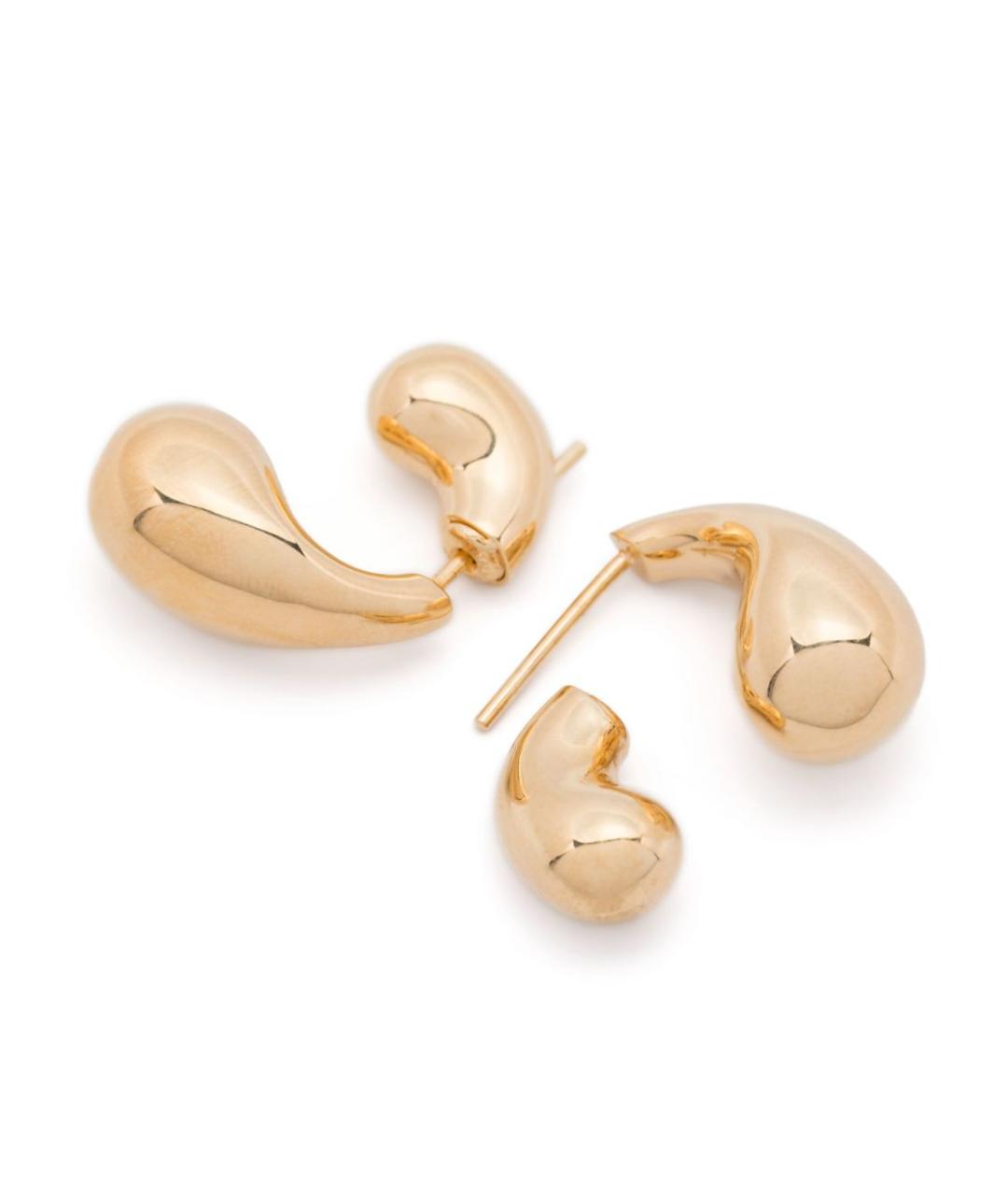 BOTTEGA VENETA Золотые серебряные серьги, фото 3