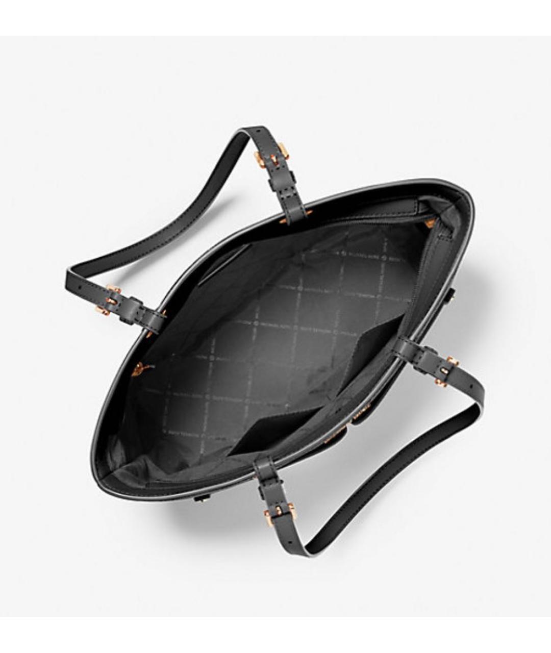 MICHAEL KORS Черная сумка с короткими ручками из искусственной кожи, фото 4