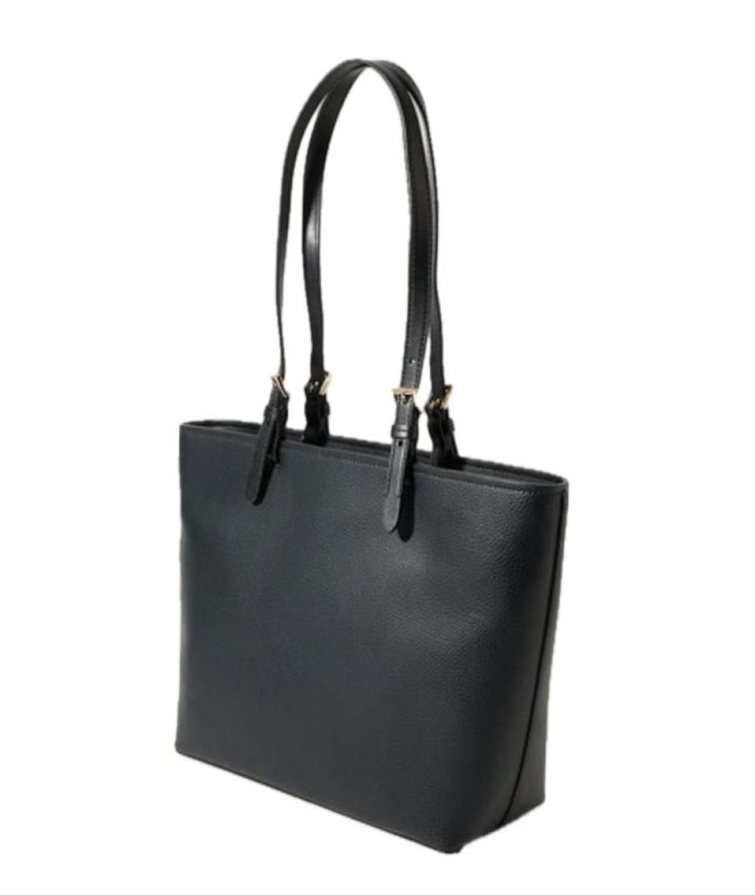 MICHAEL KORS Черная сумка с короткими ручками из искусственной кожи, фото 3