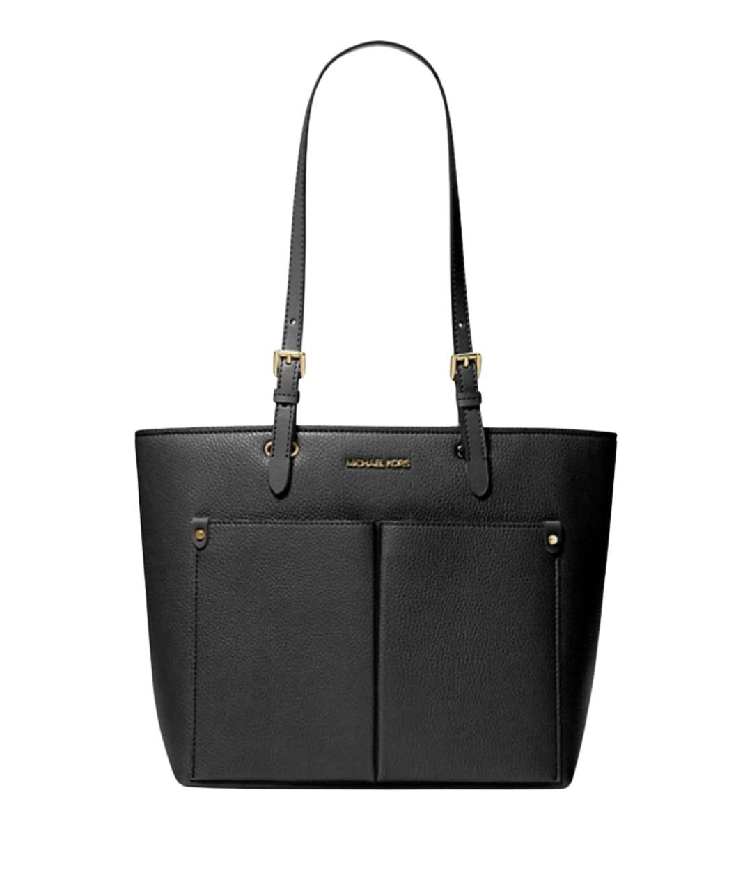 MICHAEL KORS Черная сумка с короткими ручками из искусственной кожи, фото 1