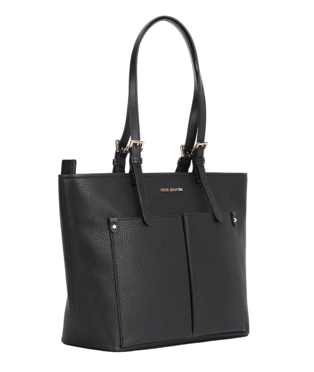 MICHAEL KORS Черная сумка с короткими ручками из искусственной кожи, фото 2