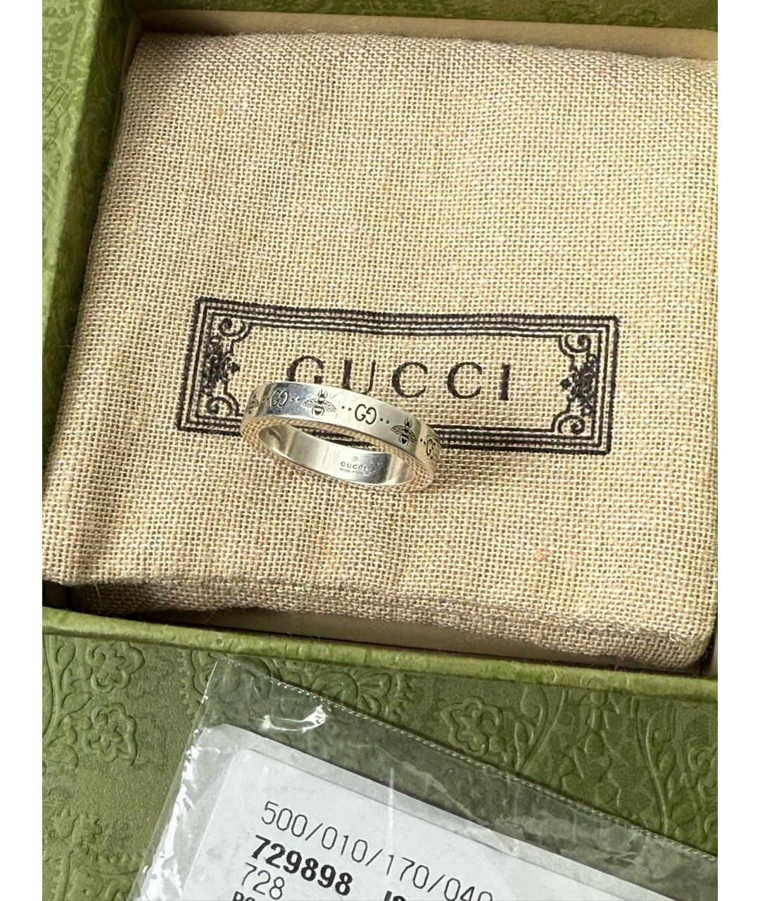 GUCCI Серебряное серебряное кольцо, фото 4