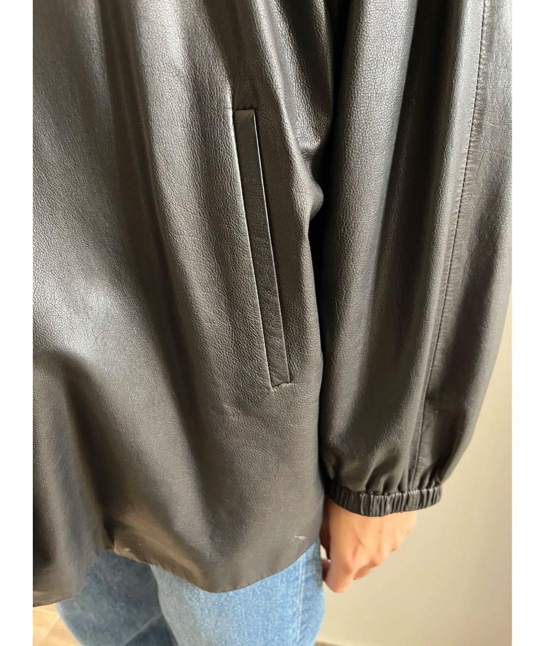 CHANEL Черная кожаная куртка, фото 6