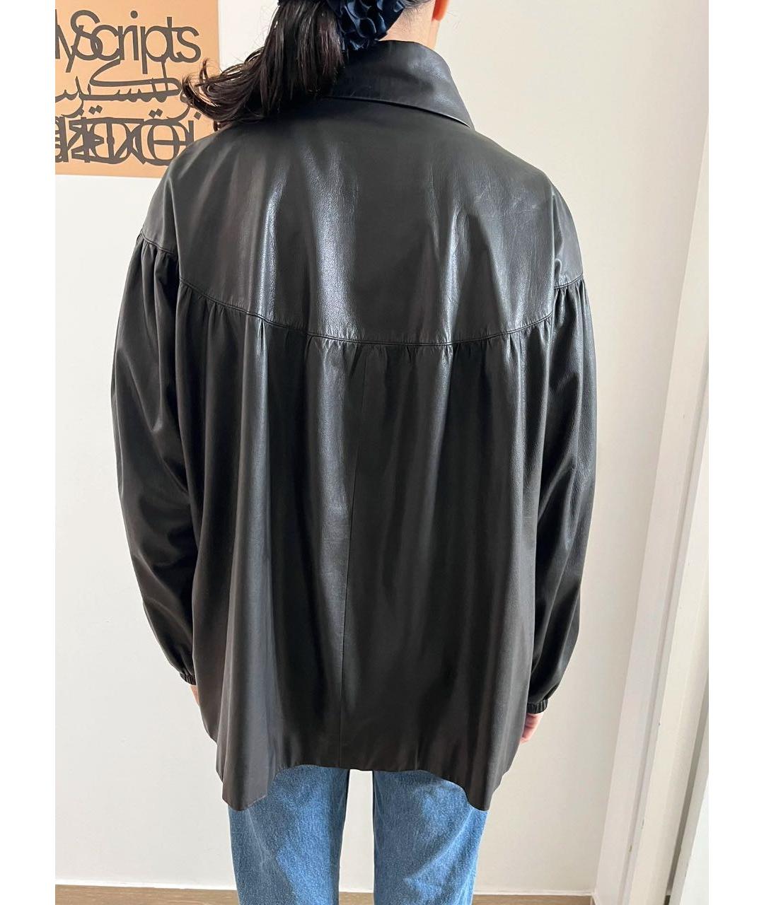 CHANEL Черная кожаная куртка, фото 2