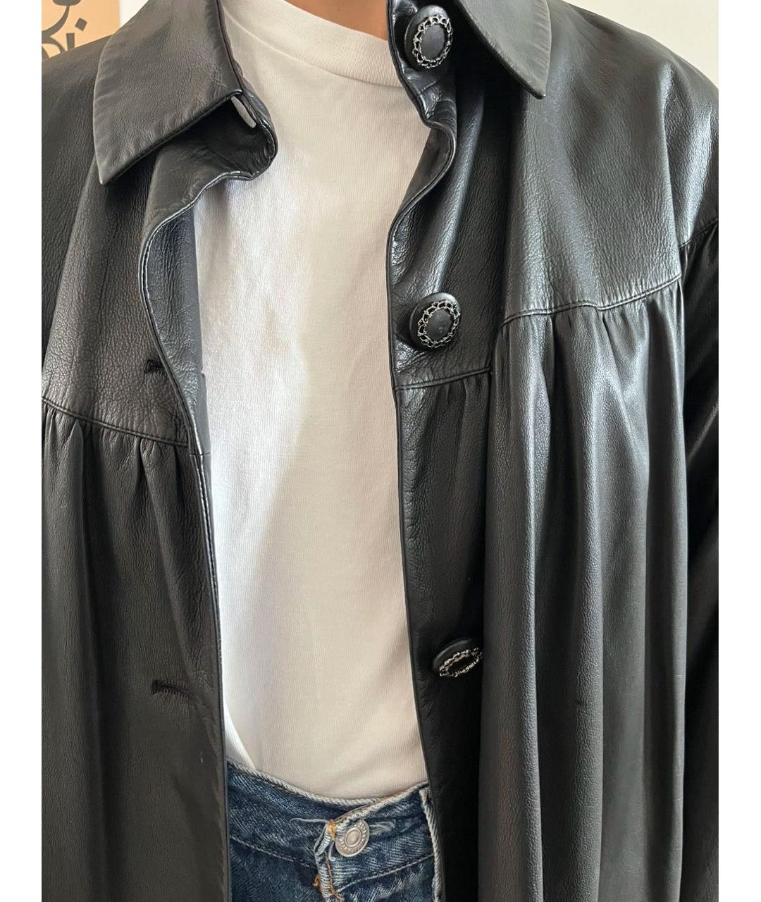 CHANEL Черная кожаная куртка, фото 8