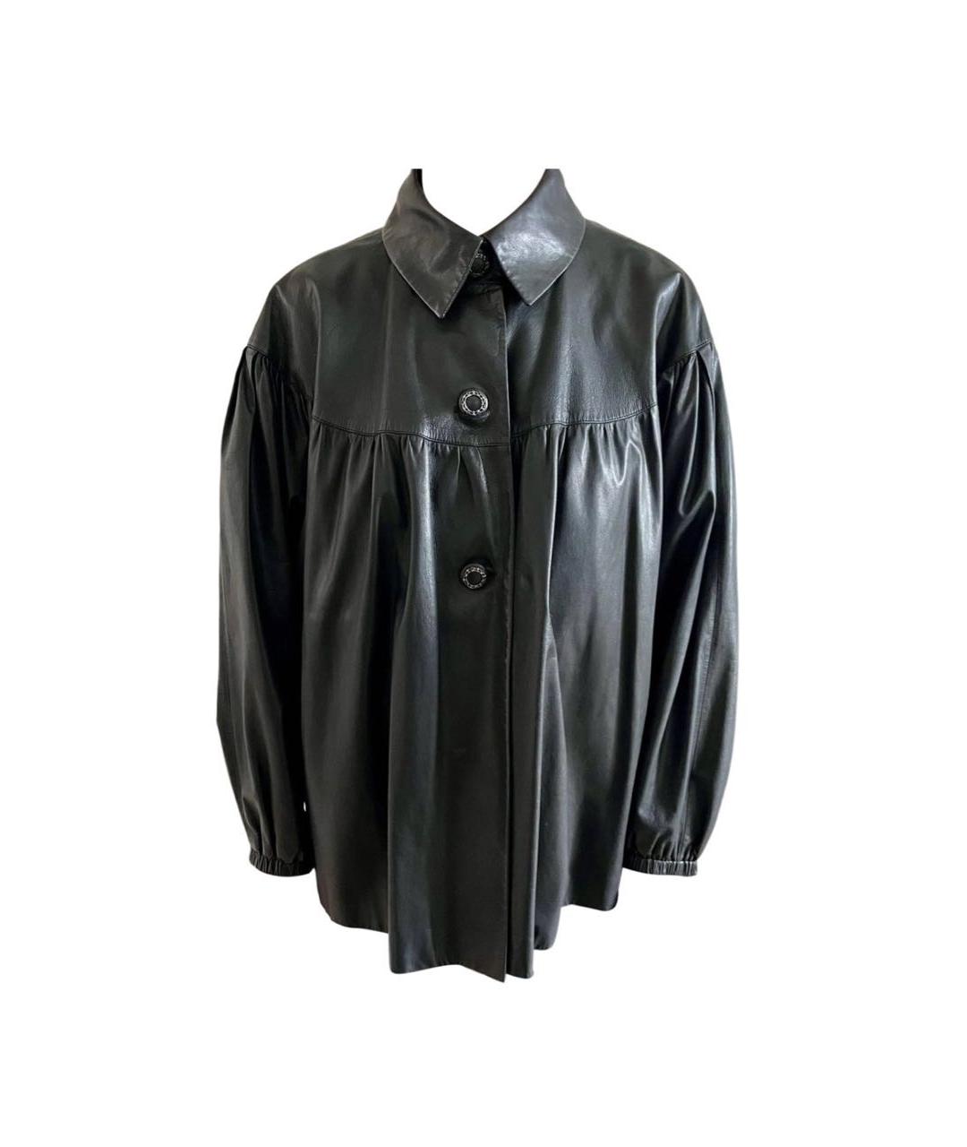 CHANEL Черная кожаная куртка, фото 9