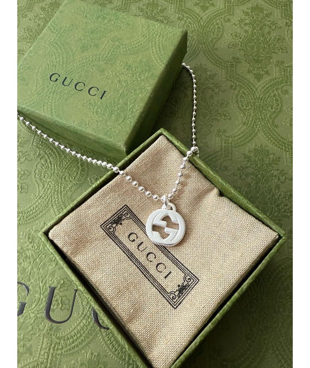 GUCCI Серебряная серебряная подвеска, фото 3