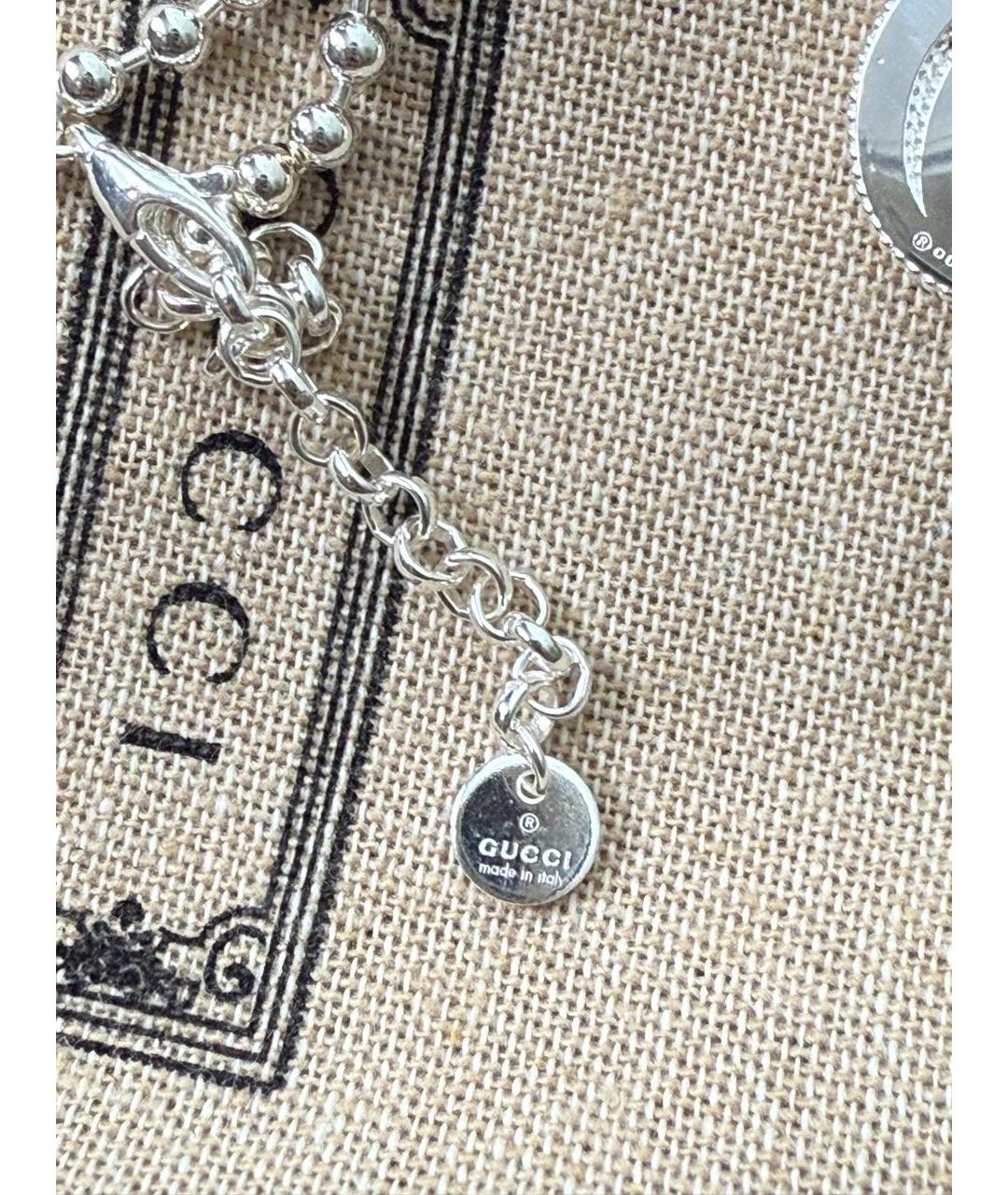 GUCCI Серебряная серебряная подвеска, фото 5