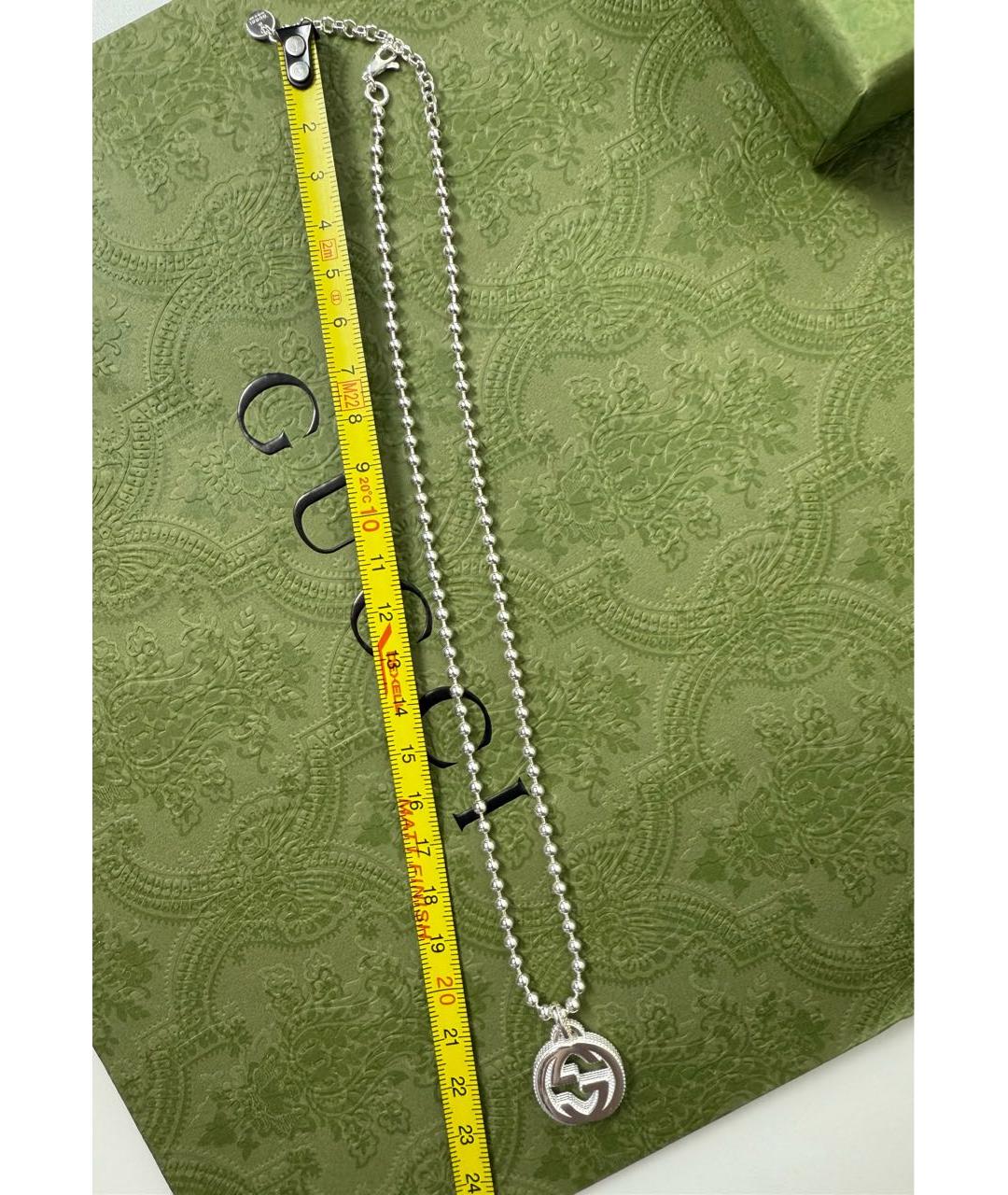 GUCCI Серебряная серебряная подвеска, фото 6