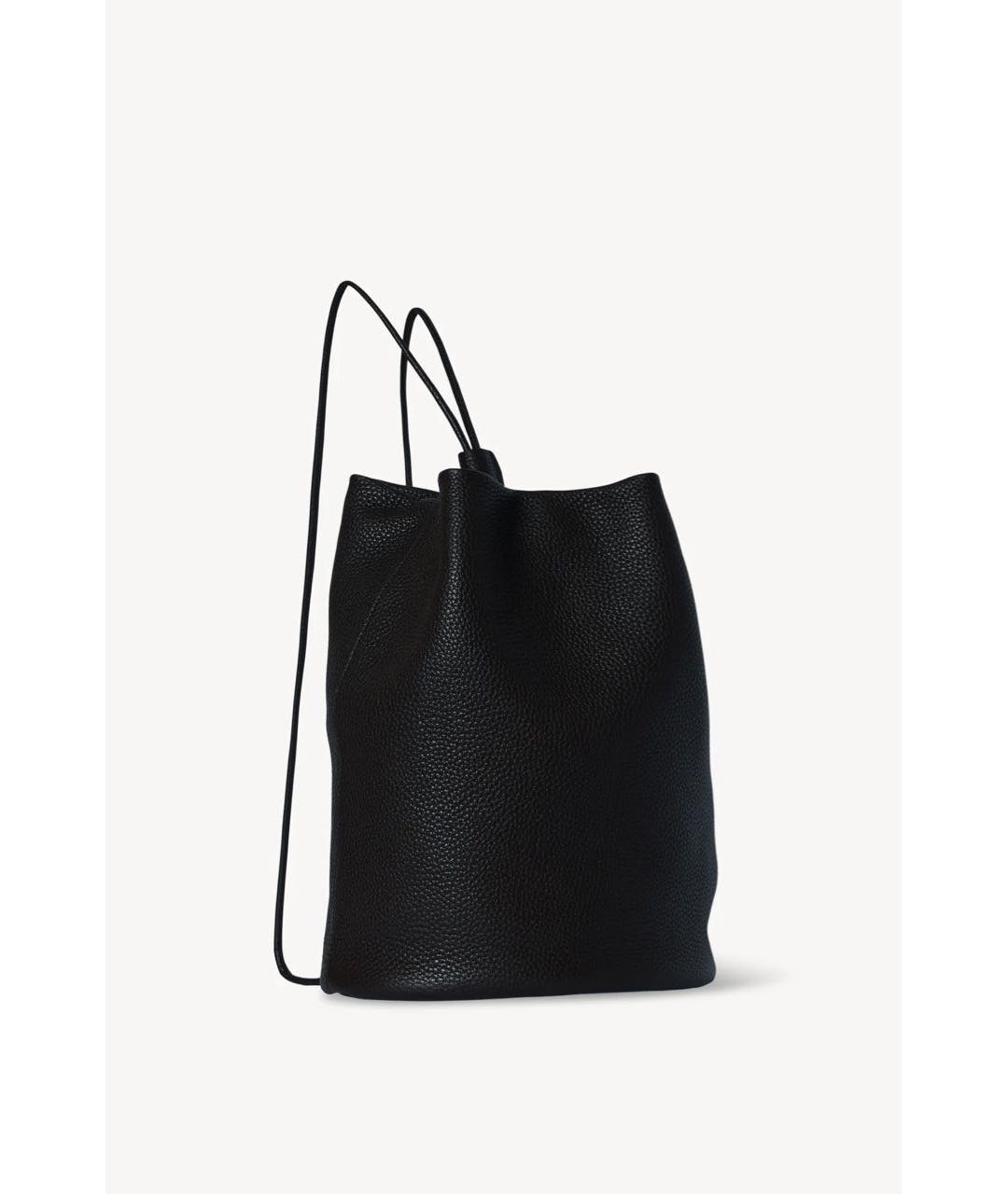 THE ROW Черный кожаный рюкзак, фото 3