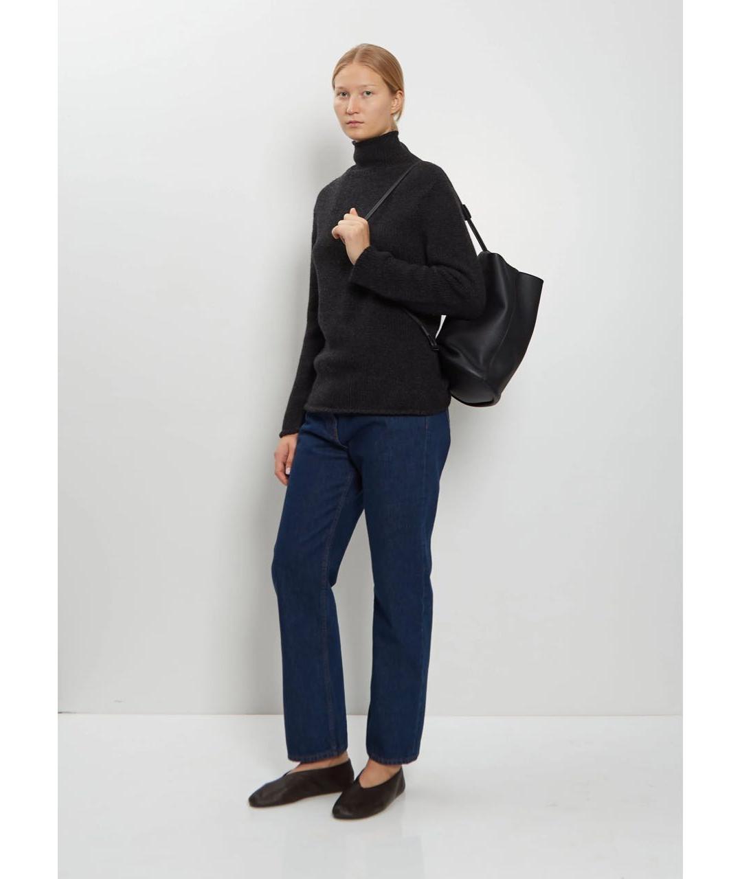 THE ROW Черный кожаный рюкзак, фото 7