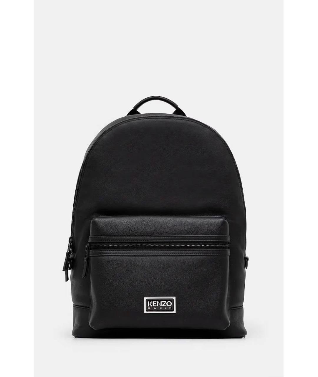 KENZO Черный кожаный рюкзак, фото 7