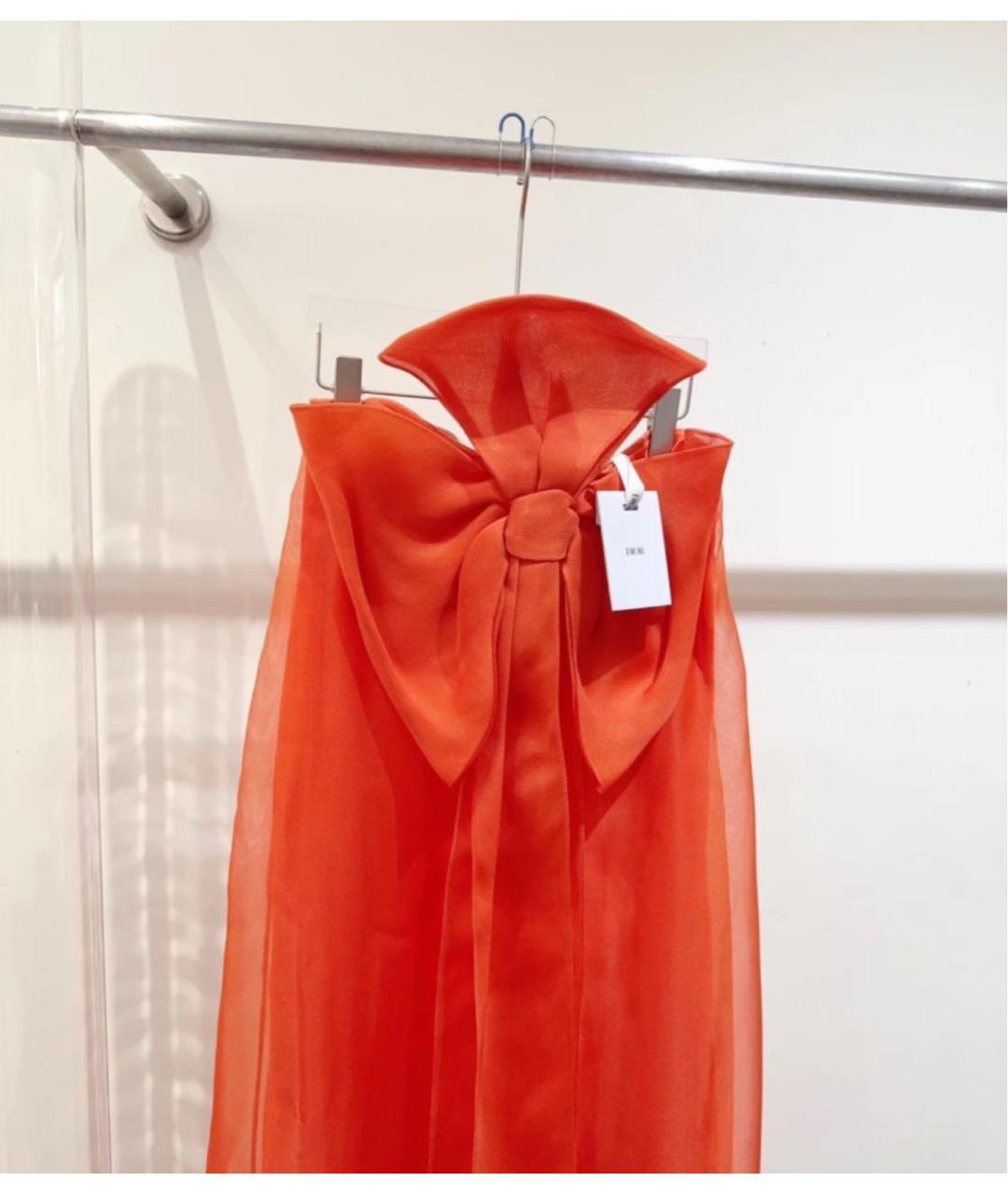 CHRISTIAN DIOR Оранжевое вечернее платье, фото 5