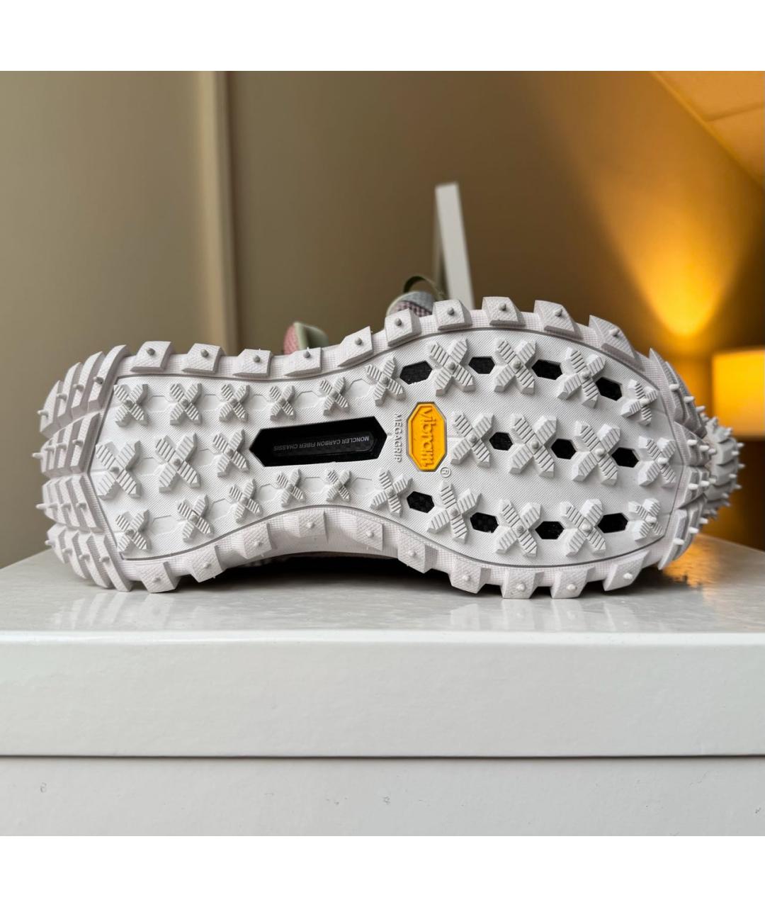 MONCLER Розовые замшевые кроссовки, фото 8