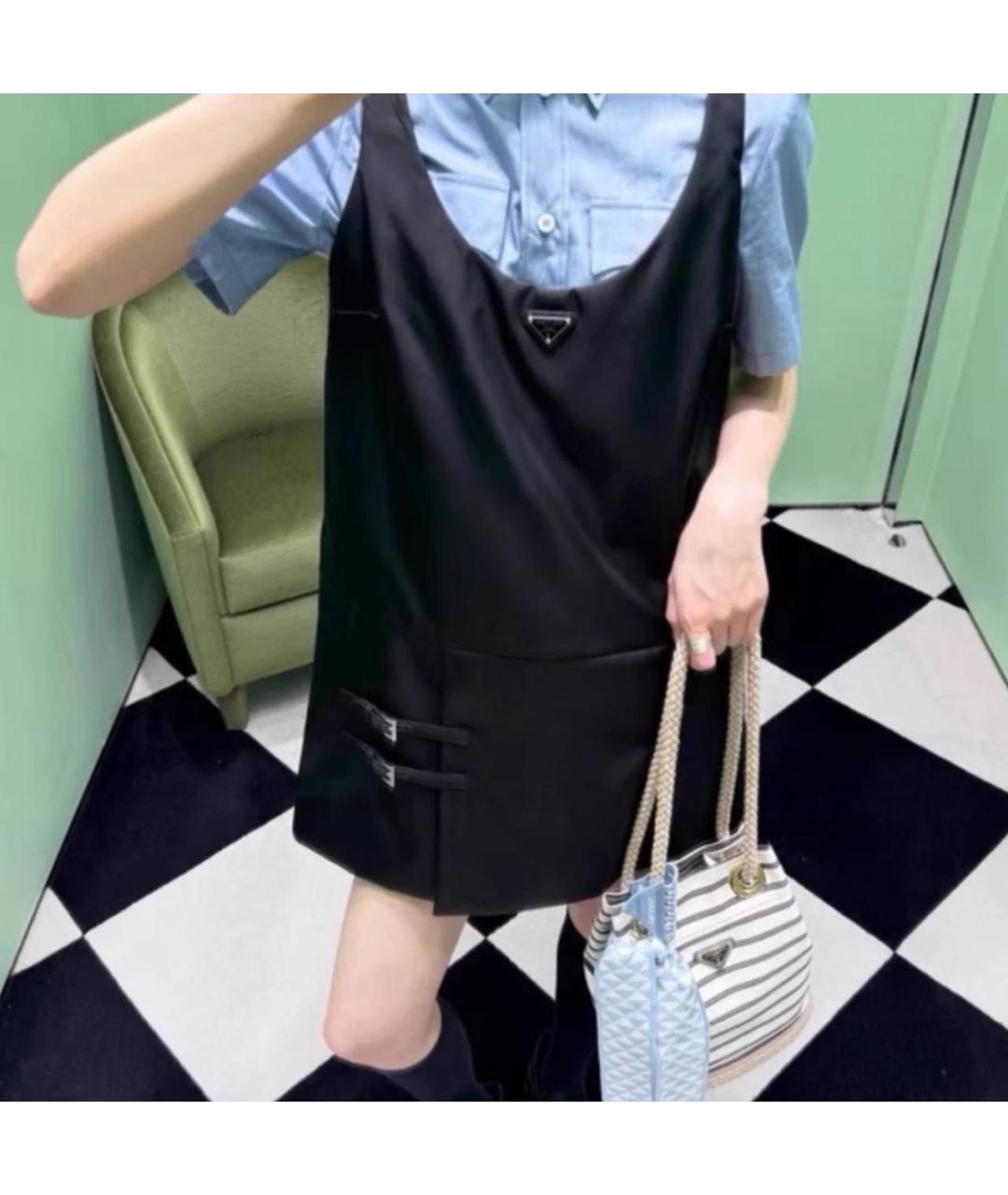 PRADA Черное повседневное платье, фото 8