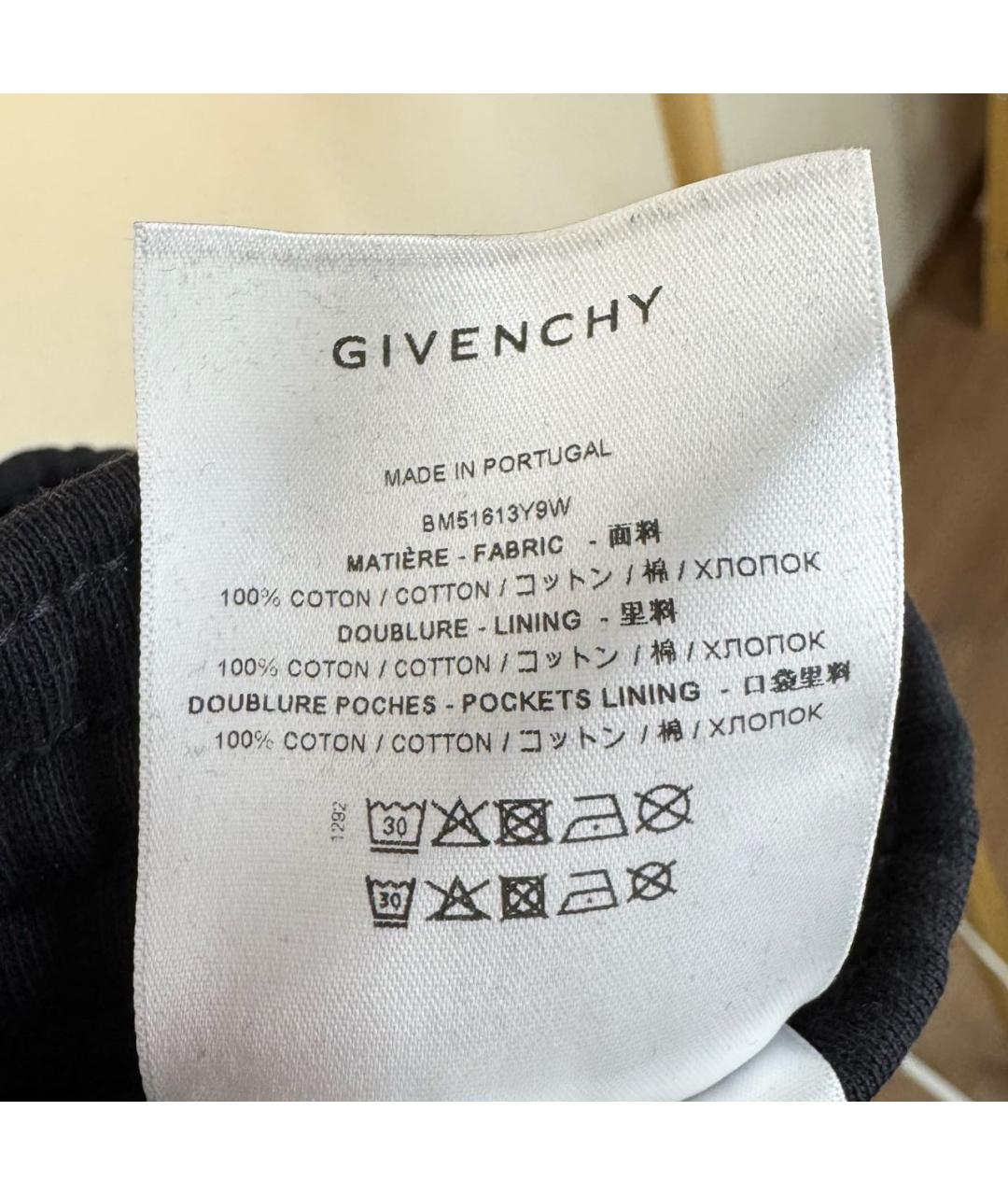 GIVENCHY Черные хлопковые шорты, фото 7