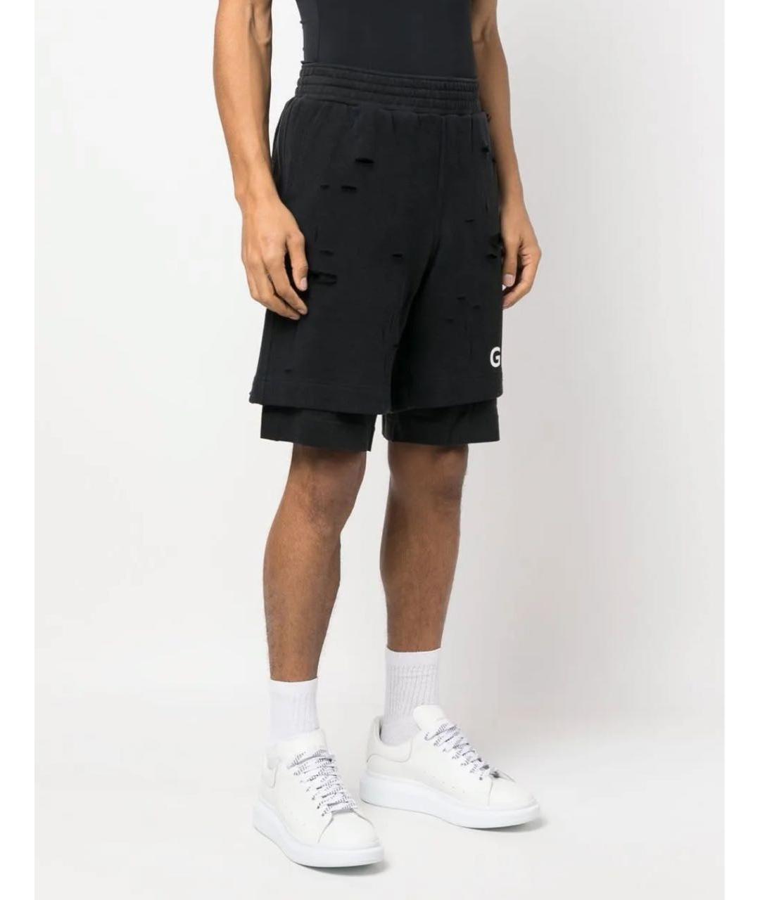 GIVENCHY Черные хлопковые шорты, фото 8