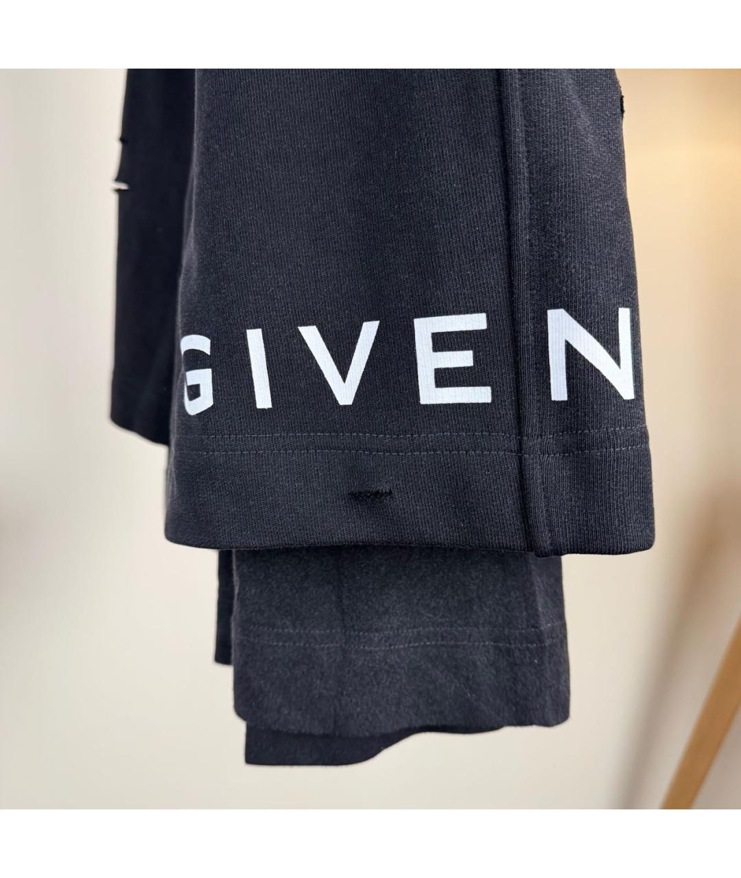 GIVENCHY Черные хлопковые шорты, фото 3