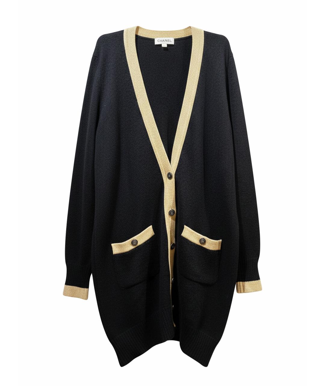CHANEL Темно-синий кашемировый кардиган, фото 1