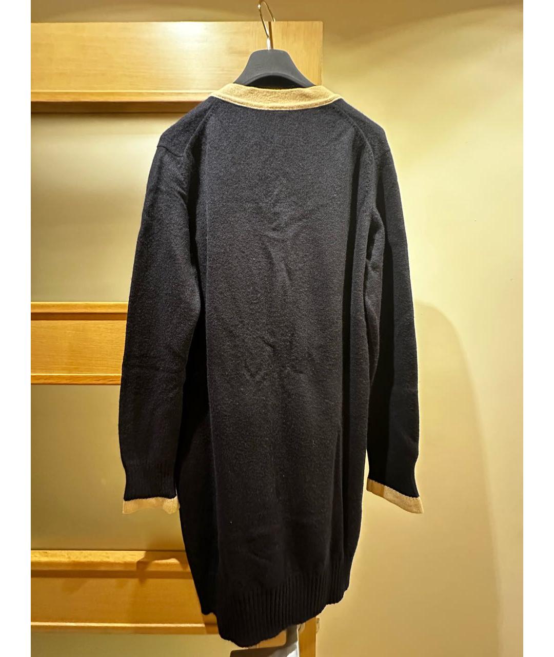 CHANEL Темно-синий кашемировый кардиган, фото 2