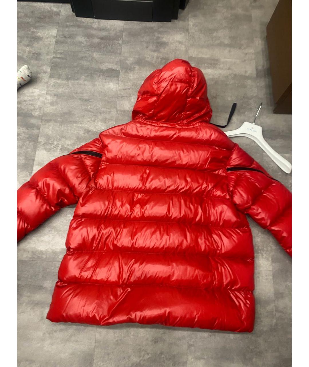 MONCLER Красный пуховик, фото 8