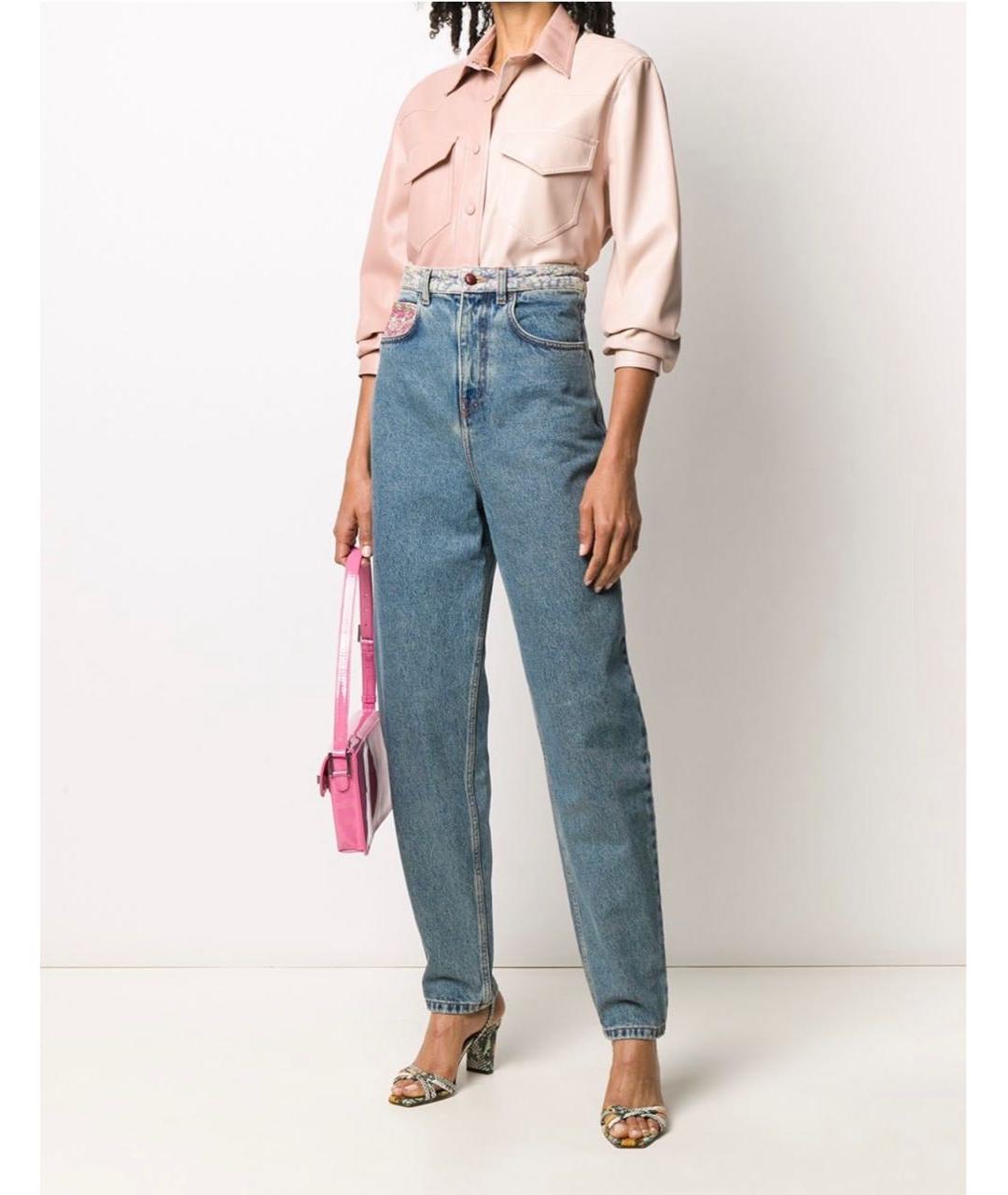 PHILOSOPHY DI LORENZO SERAFINI Синие хлопковые джинсы слим, фото 2