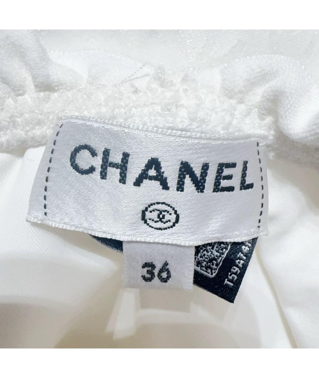 CHANEL Белый хлопковый купальник, фото 7