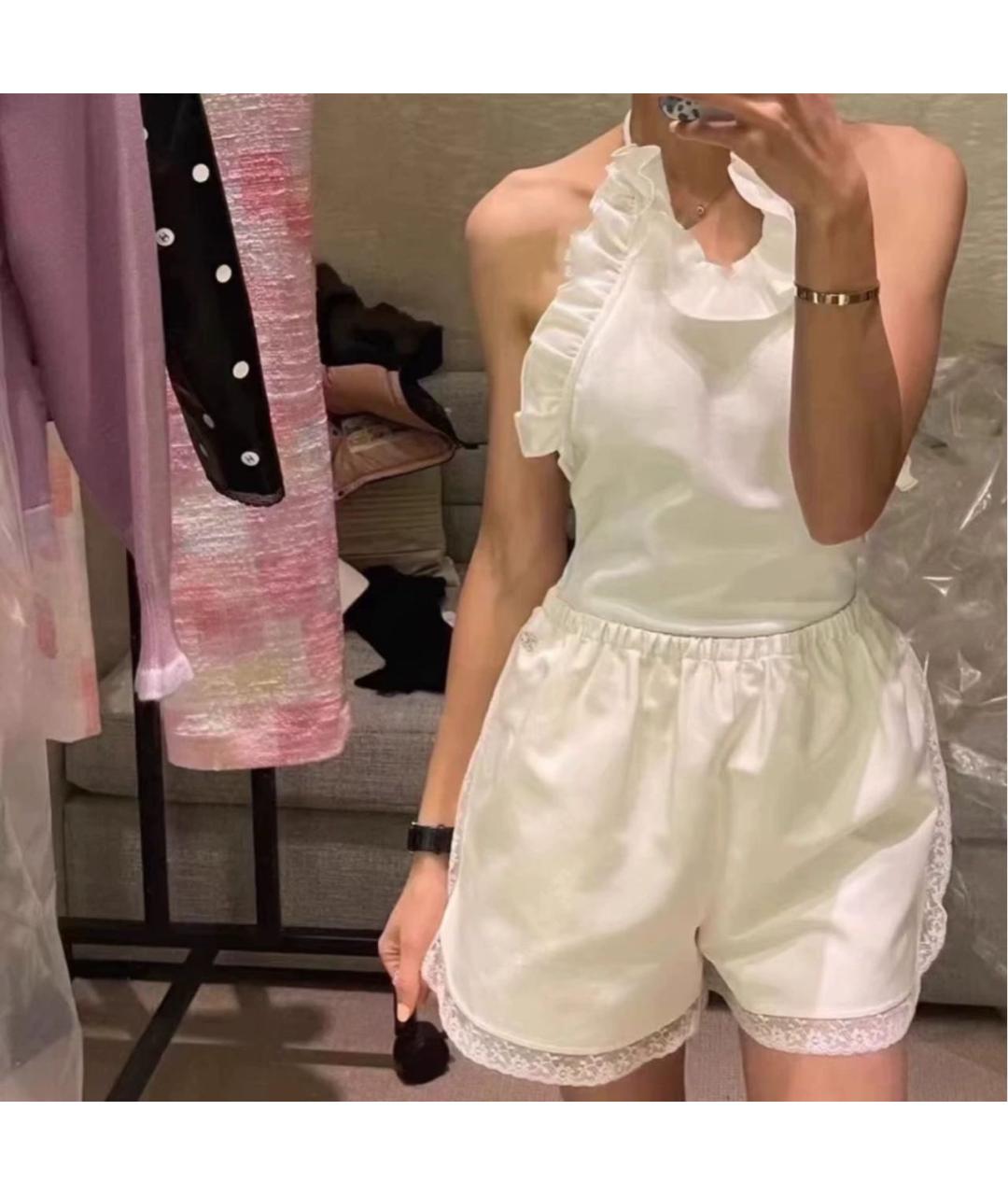 CHANEL Белый хлопковый купальник, фото 3