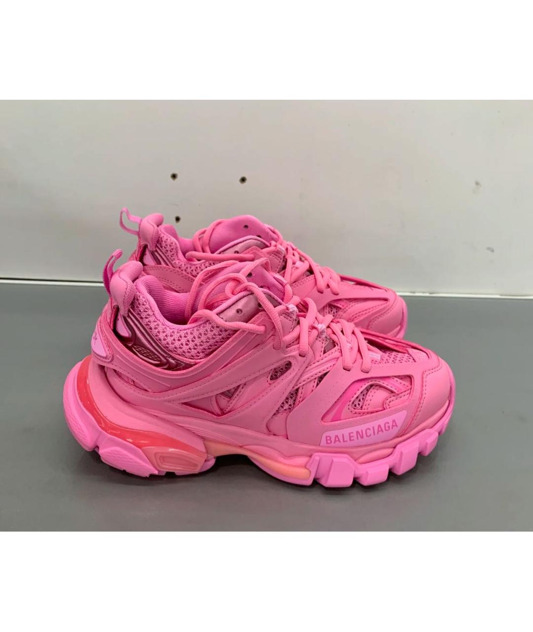 BALENCIAGA Розовые текстильные кроссовки, фото 8