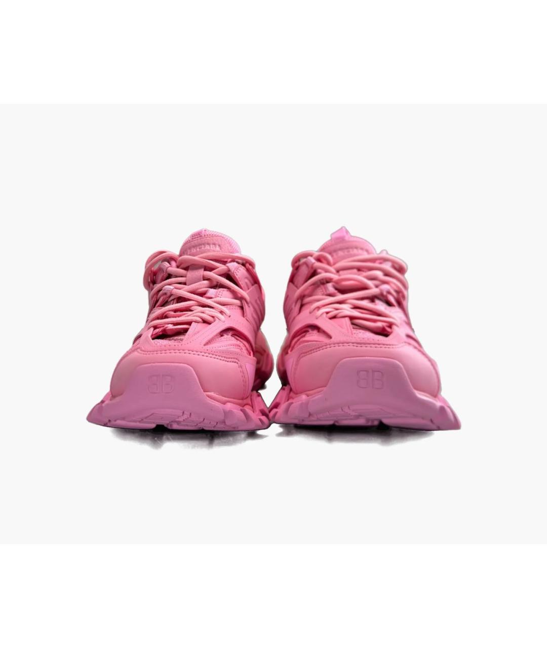 BALENCIAGA Розовые текстильные кроссовки, фото 3